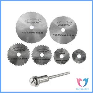 D.S. ใบเลื่อยวงเดือนมินิ ใบตัดไม้ ใบเลื่อยจิ๋ว เซต 6 ชิ้น Circular Saw Blades