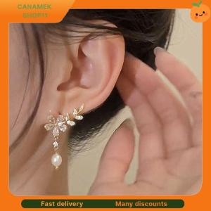 ❣️❣️❣️ 1 Pair Exquisite Leaves Rhinestones Flower Stud Earrings For Women Tassel Earring Wedding Party Jewelry