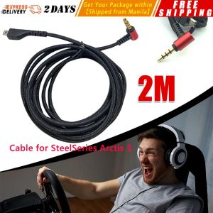 【2m/78.74in】Replacement Stereo Audio Cable Extension Cord for Arctis 3 5 7 Pro Wireless Gaming Headphone Headset Arctis-Headset-Cable