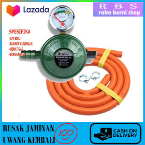 Kompor Gas Hachi 1 Tungku/ Kompor Gas Putih(+)FREE SELANG REGULATOR/ Kompor SNI GARANSI RESMI 1 TAHUN NEW