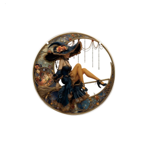 Witch Acrylic Hanging Ornament Halloween Decoration For Door Wall Window Halloween Party Centerpieces Indoor and Outdoor