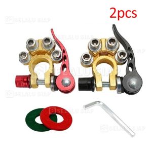 Terminal Kepala Aki Mobil Bahan KUNINGAN Klem Accu Mobil Tembaga Murni Aki Terminal Tutup 2pcs