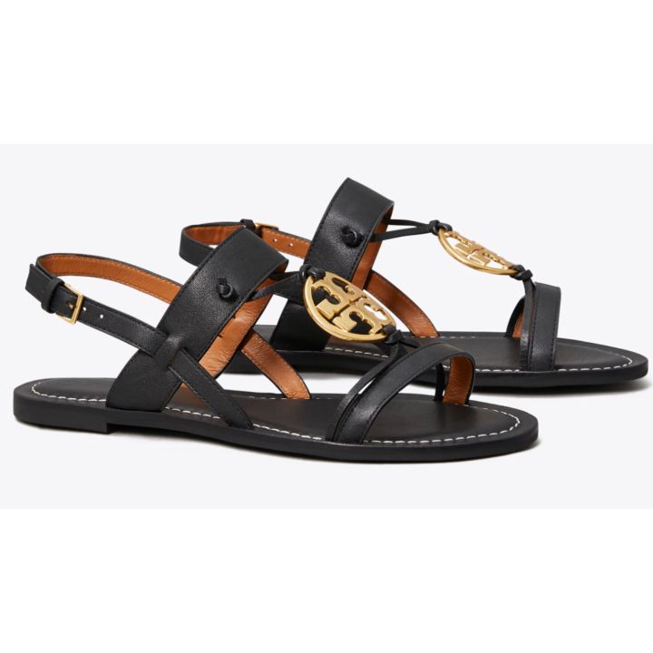 Authentic TORY BURCH 5mm Miller Two Band Sandals Size US 6