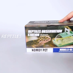 Large Lizards Habitat Box Featuring Ventilated Cover and Detachable Waste Tray For Home Use