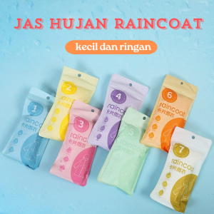 Jas Hujan Ponco/ Raincoat Macaron/Disposable Raincoat/ Jas Hujan Plastik Travel