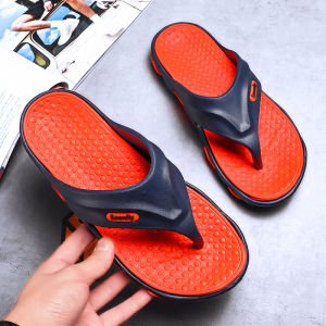 รองเท้าแตะ ลื่นสำหรับผู้ชาย สลิปเปอร์ฤดูร้อน พื้นรองเท้า ลำลอง แฟชั่น เรียบรองเท้า แตะรองเท้า สำหรับผู้ชาย ไซส์45