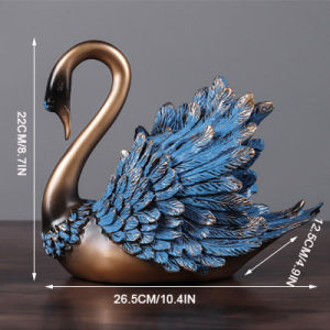Livingmall 1 Tượng Thiên Nga Tượng Điêu Khắc Trang Trí Nhà Cửa Đồ Trang Trí Nội Thất Hiện Đại Đồ Trang Trí Tủ Phòng Ngủ Phòng Khách Đồ Thủ Công Quà Cưới Cho Bạn Bè Cặp Đôi