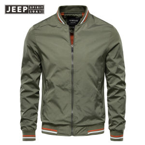 Jeep Tinh thần 1941 estd Áo khoác Mens xu hướng mùa xuân và mùa thu châu Âu và mỹ giản dị áo khoác thời trang hợp thời trang Áo khoác nam hàng đầu áo khoác Jacket mỏng