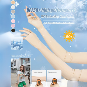 ปลอกแขนกันแดดไร้ตะเข็บแบบล่องหน/ปลอกแขนกันแดด UPF50+/ปลอกแขนกันแดดแบบไร้รอยตะเข็บ ปลอกแขนกันแดดสบาย/ปลอกแขนสำหรับฤดูร้อน/ปลอกแขนป้องกันรังสี UV