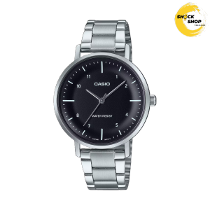 CASIO นาฬิกาผู้หญิง รุ่น LTP-VT03D-1B วัสดุสเตนเลสสตีล สีดำ กันน้ำ คาสิโอ