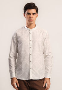 MOC Kemeja Shanghai Lengan Panjang Pria HAFIDH-LIGHT GREEN