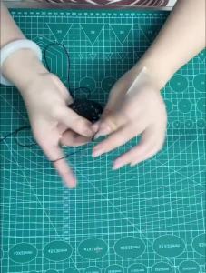 2 Pieces 12 Inch Halloween Doilies Crochet for Dressers and End Tables Crafts Small Valentines Doilies Cloth Lace Placemats Coasters Black Cotton Round Tablecloth