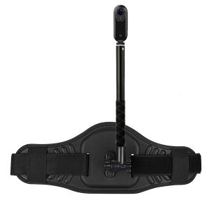 20230819 FOR  insta360 X5 one X3 X4 X2 RS INCH GO3 GO3S  Adjustable back front waistband belt with invisible 1.2m 2m selfie stick For insta360 evo/one X Ricoh Accessories