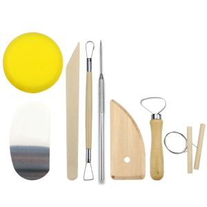 LUMIQLO Siêu nhẹ Dụng cụ điêu khắc đất sét Nhựa Tự làm Dụng cụ gốm sứ Bền bỉ Cắt chỉ Dụng cụ làm gốm sứ