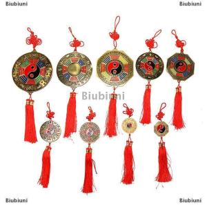 [COD] Biubiuni Trung Quốc phong thủy gương Yin Yang bagua gương với Trung Quốc Knot treo trang trí nội thất