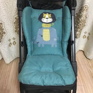 WARM STOP Washable Kids Baby Seat Cushion Rainbow Stripe Cartoon Pram Cushion Stroller Accessories Trolley Mattress Pushchair Car Mat Baby Stroller Cushion