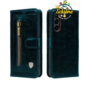 Case Samsung S23 Terbaru Extra Zip Premium Super Zipper Pocket Card and Money Full 360 Degree Mewah Flip Cover Auto Lock Case Kesing Kulit COD Bayar Di Tempat