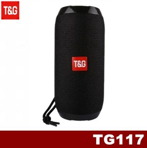 T&G TG-117 Super Bass Portable Bluetooth V4.2 Speaker with AUX USB TF Card and FM Radio Function with Strap