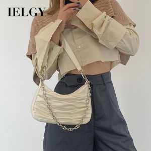 IELGY Womens bag Korean version fashion portable one shoulder small PU casual chain all-match