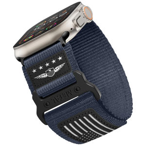 Rugged Nylon Strap for Apple Watch Ultra 2/Ultra 49mm 45mm 42mm Men 44mm iWatch Velcro Band for Apple Watch Series 12 11 10 9 8 7 6 5 4 3 2 1 SE SE2
