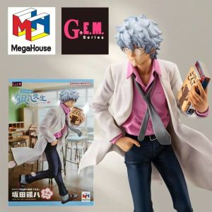 22cm Sakata Gintoki Articulated Figure PVC ABS Collectible Model Anime Character Exquisite Details GEM Series Decoration