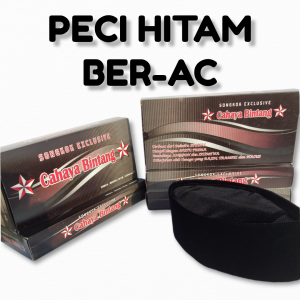 peci hitam AC AL HASYIM / TAJH EL ABID songkok hitam tinggi 6 cm songkok pria peci hitam polos tinggi 7 CM