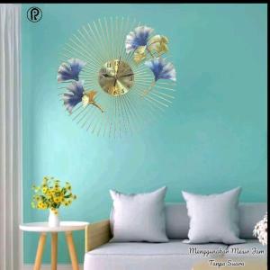 Jam Dinding Minimalis Polorio Type A120 - UK 30CM x 30CM - Bahan Metalglass