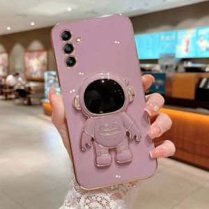 Casing Samsung A15 S24 FE A06 A16 A35 A55 A05s A05 A25 M34 M54 A24 A34 A54 Astronot Stand Premium Softcase TPU