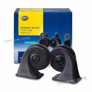HELLA Midnight Black Twin Tone Horn Set (2pcs/set)