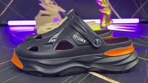 MenS Beach Sandals Summer MenS Thick-Soled Non-Slip Dual-Use Sandals Outdoor Large-Size Clogs