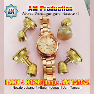 Paket 4 Nozzle Stelan bonus Jam Tangan warna Merah Kilau