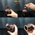 Nậm Rượu Gốm Sứ Bát Tràng 350ML cao cấp mẫu quả lê màu nâu đỏ - Nậm Đựng Rượu Đẹp cho giới sành tửu chất lượng đảm bảo - Bình Rượu Gốm Sứ (L5). 