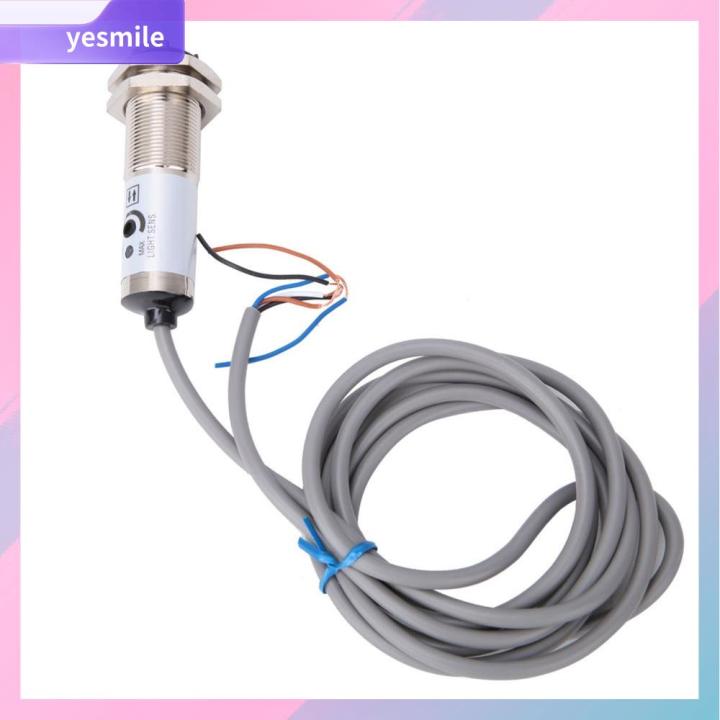 Wire Detecting Sensor YESMILE 12-24VDC Photoelectric Sensor 10mm Detection 4-Wire Diffuse ...