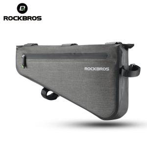 ROCKBROS Rainproof Bike Bag Large Capacity MTB Road Frame Bag Triangle Pouch Waterproof Caulking Bicycle Bag Pannier Accessories