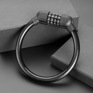 Heavy Duty 4 Digits Bike Cable Lock Bike Portable Code Lock Cable Anti Theft Security Resettable Combination Bike Locks