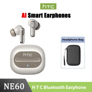 HTC NE60 Tai nghe dịch thuật AI Tai nghe không dây Bluetooth 6.0 Chống ồn chủ động ANC Thời lượng pin 32 giờ Khả năng chống nước IPX5 Tai nghe chơi game