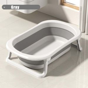 Baby Bath Tub&Bath Mat Foldable Baby Bathtub Set Non-Slip Large Size Bathtub For Newborn 0-6 Years