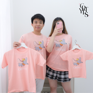 CAROTYLES S Kaos Couple Keluarga MONSTER IN Wanita Lengan Pendek Katun
