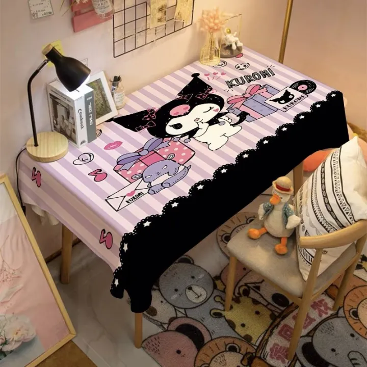 Ins%20style%20cute%20Kuromi%20tablecloth%20cartoon%20girl%20heart-shaped%20dormitory%20bedroom%20study%20desk%20mat%20changing%20table%20dust%20cloth%20-%20Image%202