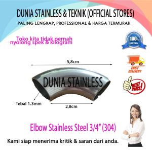 Elbow Stainless 3/4" (304)
