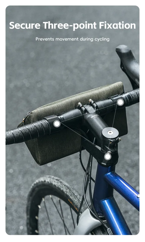 ROCKBROS tam giác Túi treo ghi-đông xe đạp công suất bền