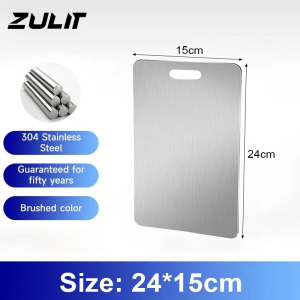 316 Stainless Steel Chopping Board Panel Kitchen Household Thickened Double Sided Kneading