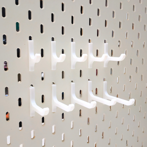 IKEA Skadis ที่แขวน ตะขอแขวนสกัวดิส Hooks for IKEA Skadis (3 ชิ้น/ชุด) [3D Print]