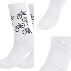 Thể thao cho nam Thể Thao Xe Đạp In Nylon tất kiểu vận động viên thấm hút ẩm đi xe đạp thoáng khí Giữa Bê Vớ Cho Giản Dị