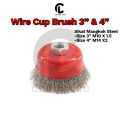 3 & 4 Inch Wire Cup Brush Brass Sikat Mangkok Kepang Kuningan Steel. 