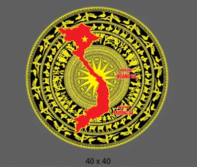 Decal trống đồng trang trái capo cánh cửa xe con xe tải... SL 1 cái