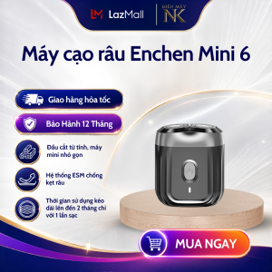 Máy cạo râu Enchen Mini 6 lưỡi dao kép mỏng chống nước IPX7 | Pin sử dụng đến 2 tháng - Bảo Hành 12 Tháng