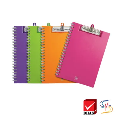 Elephant ตราช้าง คลิปบอร์ด คลิปโฟลเดอร์ ริมลวด 1111 A4 คละสี (1 ชิ้น)
