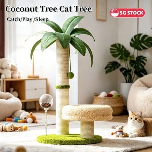 Cat Climbing Frame Cat Scratch Board Integrated Tree House Cat Teaser Toy Sisal Column