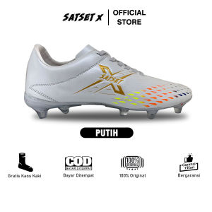 SATSET X Sepatu Sepak Bola JAGABAYA FG - White Gold